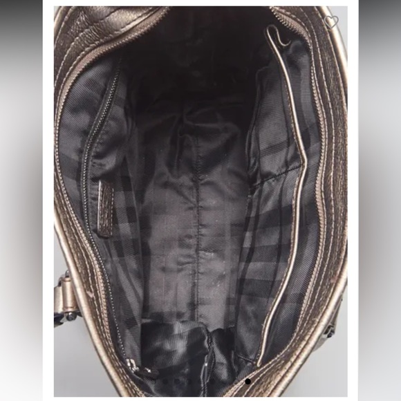 BURBERRY
Silver Shimmer Check Degrade Buckle Tote Bag - Picture 9 of 13